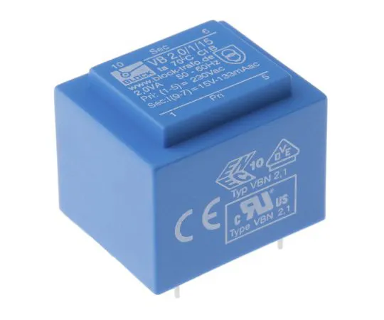 63-5033-23 15V ac 1 Output Through Hole PCB Transformer, 2VA VB 2,0/1/15