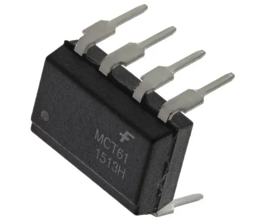 63-5070-79 ON Semiconductor, MCT61 DC Input Transistor Output Dual Optocoupler, Through Hole, 8-Pin DIP MCT61