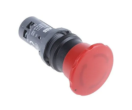 63-5066-27 ABB Compact, Red, Twist to Reset 40mm Mushroom Head Emergency Button 1SFA619550R1071