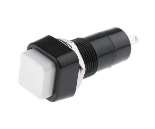 63-5026-32 Lumberg Single Pole Single Throw (SPST) Latching Push Button Switch, 12 (Dia.)mm, Panel Mount, 125/250V ac PBS-001A-1