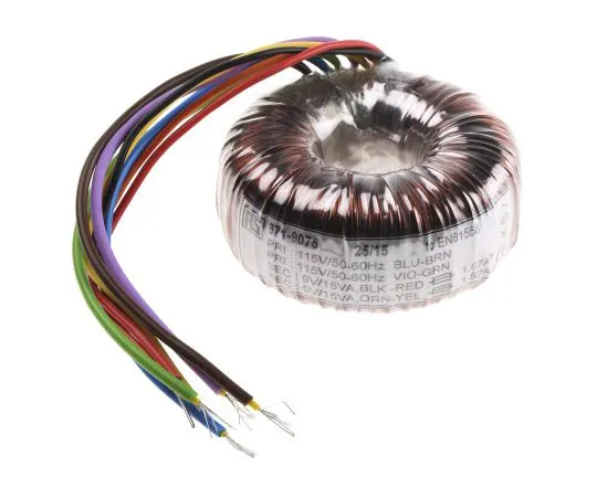63-4937-48 2 Output Toroidal Transformer, 30VA, 2 x 9V ac 671-9075