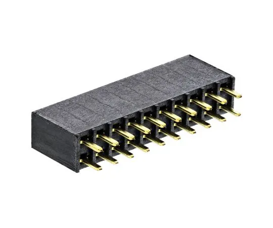 63-5080-31 Samtec SSW Series 2.54mm Pitch 20 Way 2 Row Straight PCB Socket, Through Hole, Solder Termination SSW-110-01-G-D