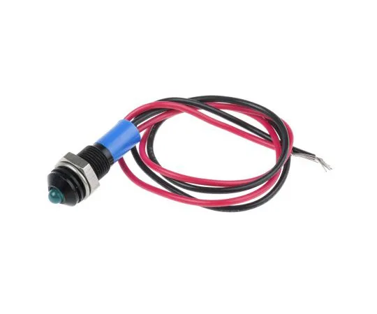 63-5022-49 RS PRO Blue Indicator, 12 V dc, 6mm Mounting Hole Size, Lead Wires Termination, IP67 722-7870
