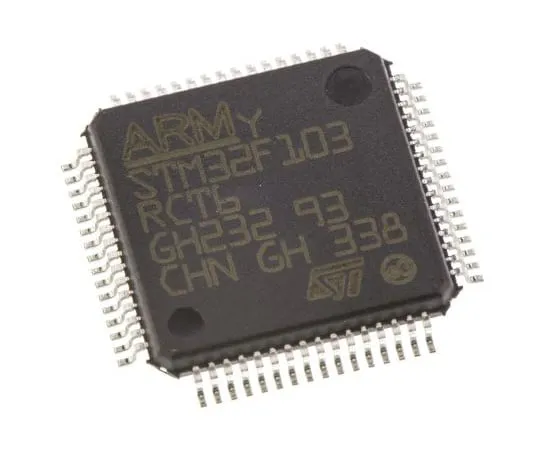 63-5004-49 STMicroelectronics, 32bit ARM Cortex M3 Microcontroller, 72MHz, 256 kB Flash, 64-Pin LQFP STM32F103RCT6