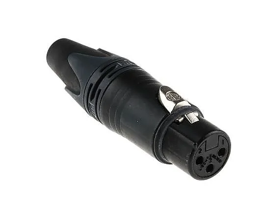 63-5160-89 Neutrik 3 Way Cable Mount XLR Connector, Female, Au over Ni Plated Contacts,