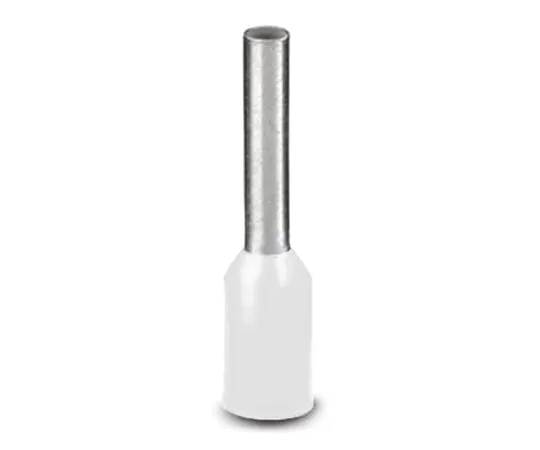 63-5118-08 Phoenix Contact AI Series Insulated Crimp Bootlace Ferrule, 10mm Pin Length, 1.1mm Pin Diameter, 0.5mm² Wire Size, White 3201275