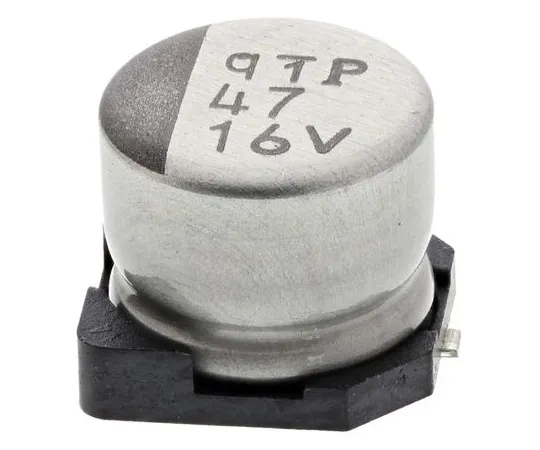 63-5042-36 Nichicon 47μF 16V dc Aluminium Electrolytic Capacitor, Surface Mount 6.3 (Dia.) x 5.4mm +105°C 6.3mm UWT1C470MCL1GB