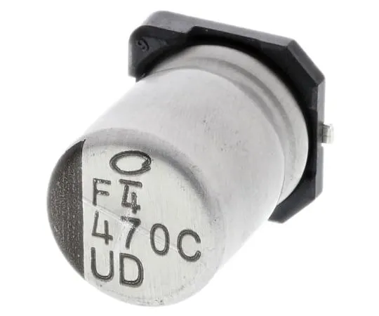 63-5042-10 Nichicon 470μF 16V dc Aluminium Electrolytic Capacitor, Surface Mount 8 (Dia.) x 10mm +105°C 8mm 3.1mm UUD1C471MNL1GS