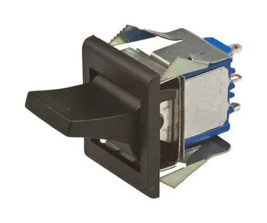63-4970-62 APEM Double Pole Double Throw (DPDT), Momentary Rocker Switch Panel Mount 7642AD+U1202+U702