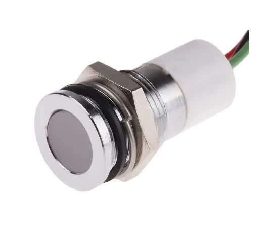 63-4985-93 RS PRO Green, Red, Yellow Indicator, 12 V dc, 14mm Mounting Hole Size, Lead Wires Termination, IP67 703-8976