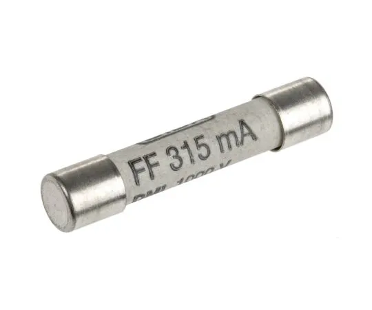 63-5036-88 SIBA, 315mA Ceramic Cartridge Fuse, 6.3 x 32mm, Speed FF 70-172-40/0.315A