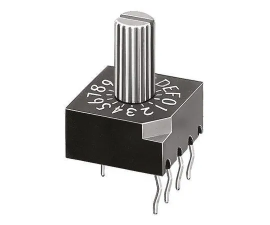 63-4983-53 10 Way Through Hole DIP Switch, Rotary Shaft Actuator DRS4010
