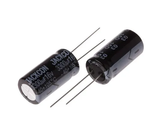 63-4998-03 RS PRO 3300μF 16V dc Aluminium Electrolytic Capacitor, Through Hole 13 (Dia.) x 26mm +105°C 13mm 5mm 26mm 711-1028