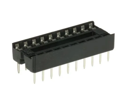63-4940-36 ASSMANN WSW 2.54mm Pitch Vertical 20 Way, Through Hole Stamped Pin Open Frame IC Dip Socket, 1A A 20-LC-TT