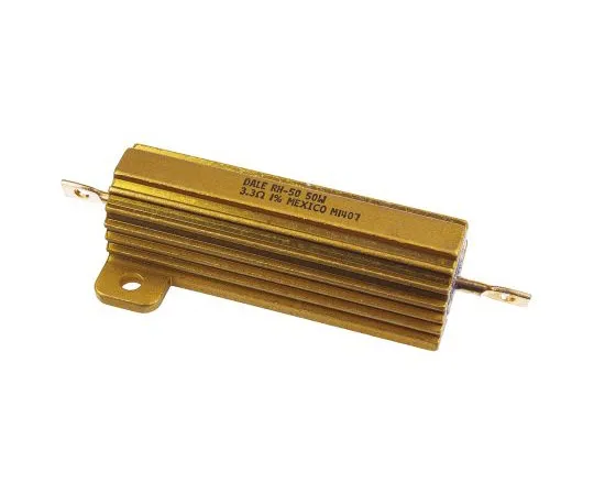 63-4957-49 Vishay RH050 Series Aluminium Ho***d Axial Wire Wound Panel Mount Resistor, 3.3Ω ±1% 50W RH0503R300FE02