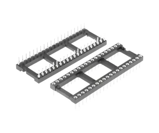 63-4983-27 Preci-Dip 2.54mm Pitch Vertical 40 Way, Through Hole Turned Pin Open Frame IC Dip Socket, 1A 110-87-640-41-001101