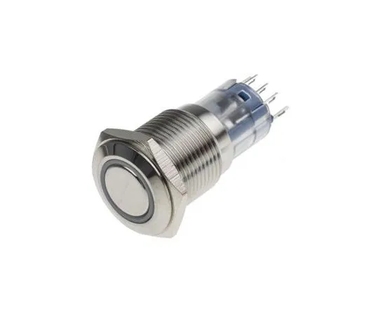 63-5125-49 RS Single Pole Double Throw (SPDT) Latching White LED Push Button Switch, IP65, IP67, 16 (Dia.)mm, Panel Mount, 250V ac 811-8424