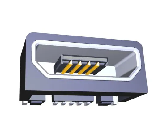 63-5127-49 TE Connectivity B 2.0 Micro USB Connector Receptacle, Right Angle 2173157-3