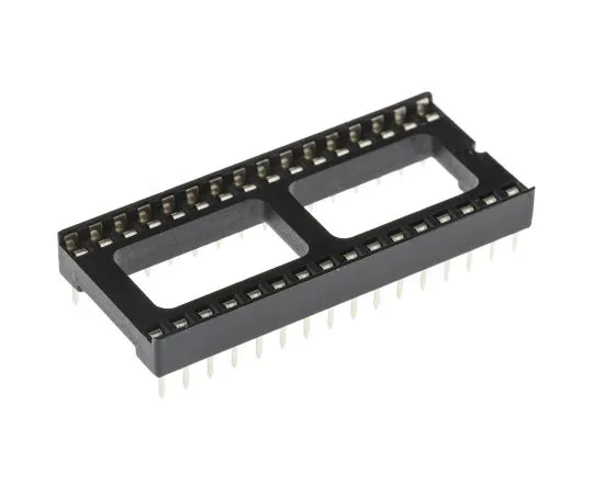63-4940-41 ASSMANN WSW 2.54mm Pitch Vertical 32 Way, Through Hole Stamped Pin Open Frame IC Dip Socket, 1A A 32-LC-TT
