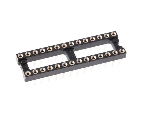 63-4983-18 Preci-Dip 2.54mm Pitch Vertical 28 Way, Through Hole Turned Pin Open Frame IC Dip Socket, 1A 110-87-328-41-001101