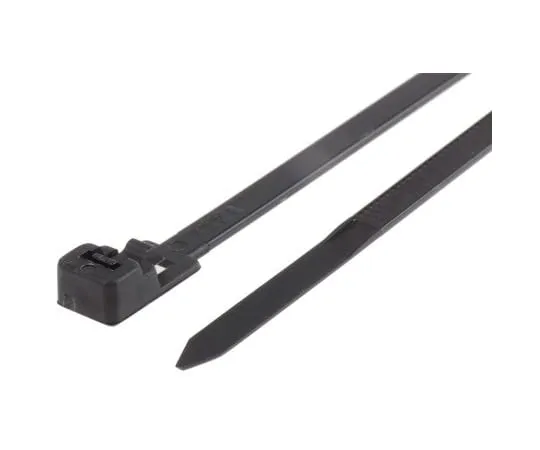 63-5124-43 RS PRO Black Nylon Releasable Cable Tie, 150mm x 4.5 mm 811-1805