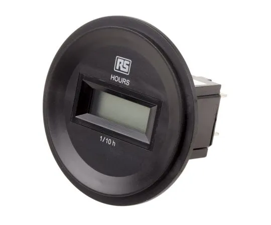 63-5165-72 RS PRO Hour Counter, 6 digits, LCD, Screw Connection, 10 → 80 V dc 896-6964