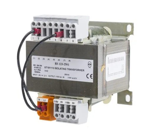 63-6883-40 RS PRO 250VA DIN Rail & Panel Mount Transformer, 208 V ac, 230 V ac, 380 V ac, 400 V ac, 415 V ac, 440 V ac, 460 V ac, 123-2501