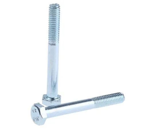 63-6612-02 Clear Passivated, Zinc Steel Hex Bolt, M6 x 50mm 279-565