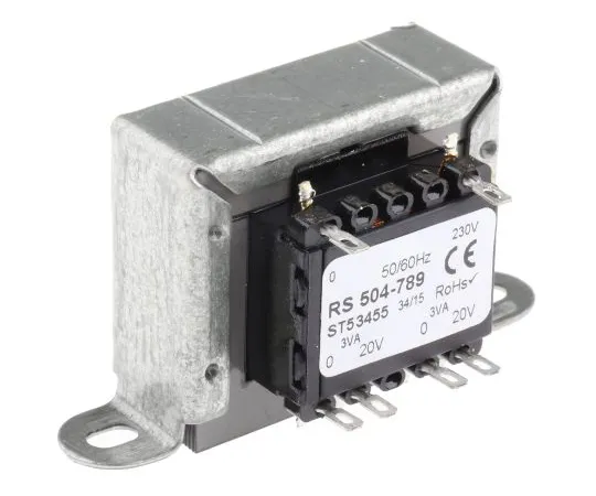 63-6680-86 RS PRO 6VA 2 Output Chassis Mounting Transformer, 20V ac 504-789