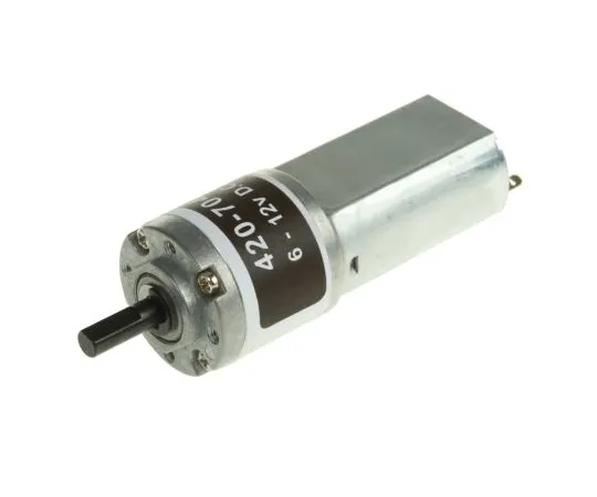 63-6642-53 RS PRO Brushed Geared DC Geared Motor, 1.5 W, 12 V, 20 Ncm, 76 rpm, 4mm Shaft Diameter 420-704