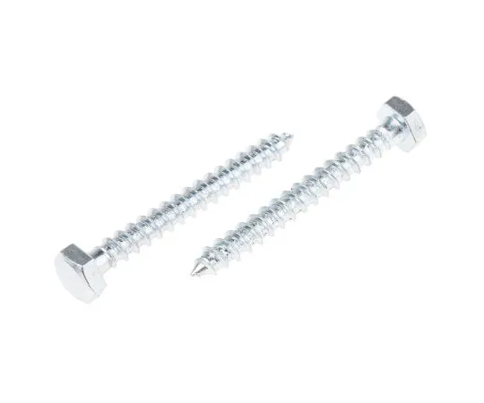 63-6732-80 RS PRO Hex Coach Screw, Steel Bright Zinc Plated, 6mm x 50mm 824-890
