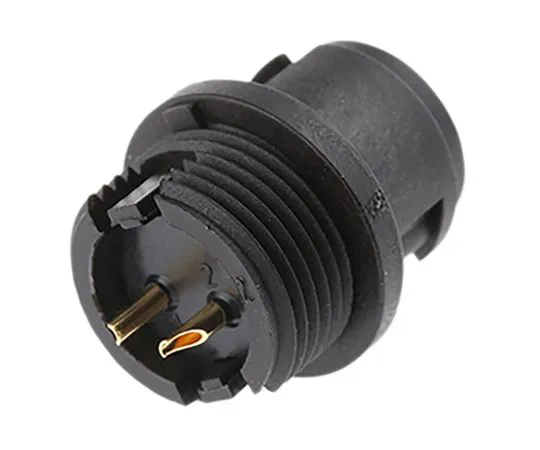 63-7018-72 Binder 710 Series Subminiature Panel Mount Connector, 2 contacts Plug 09-0973-00-02
