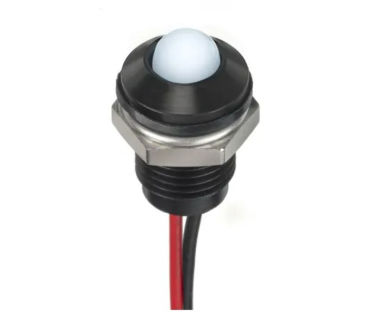 63-7027-65 RS PRO White Indicator, 24 V dc, 8mm Mounting Hole Size, Lead Wires Termination, IP67 132-9142