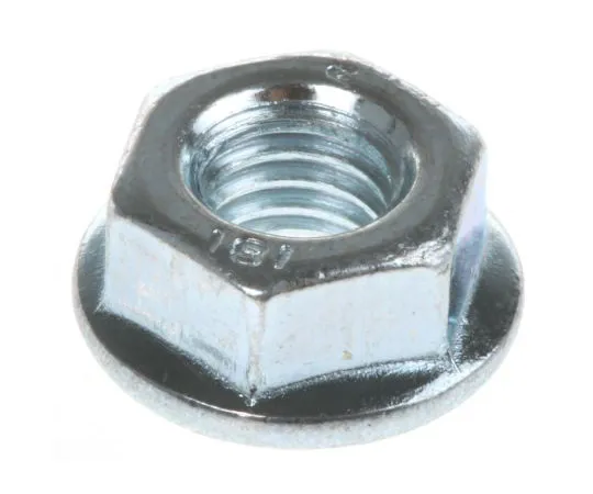63-6609-68 14.2mm Bright Zinc Plated Steel Hex Flanged Nut, M6 275-478