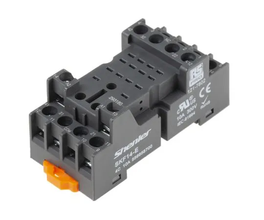 63-6808-90 RS PRO Relay Socket for use with RS PRO RKE & RKF 14 Pin Relays 14 Pin, DIN Rail, 300V 121-7802