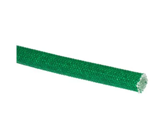 63-6631-38 RS PRO Braided Acrylic Fibreglass Green Cable Sleeve, 4mm Diameter, 5m Length 398-874