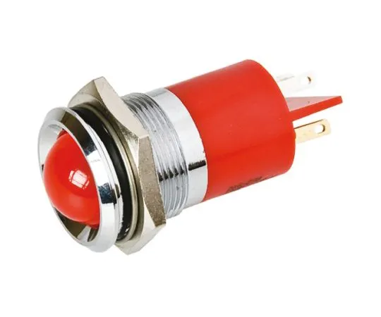 63-6587-84 RS PRO Red Indicator, 48 → 65 V dc, 22mm Mounting Hole Size, Tab Termination 212-064