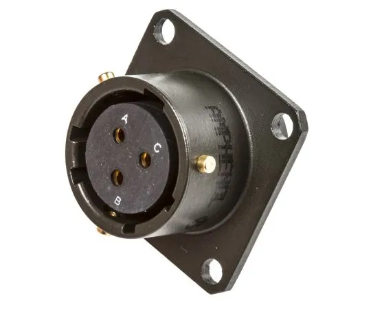 63-6650-91 MIL Standard Round Connector 62 GB Series Female 3 Pole 62GB-12E12-03SN