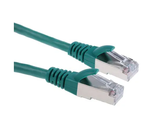 63-6704-28 RS PRO Green PVC Cat5e Cable F/UTP, 1m Male RJ45/Male RJ45 Terminated 557-385