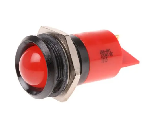 63-6585-42 RS PRO Red Indicator, 12 V, 22mm Mounting Hole Size, Solder Tab Termination 208-891