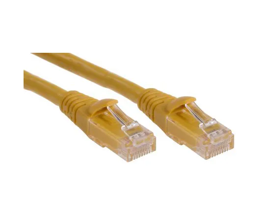 63-6703-10 RS PRO Yellow Cat6 Cable, U/UTP, Male RJ45/Male RJ45, Terminated, 500mm 556-623