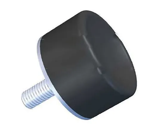 63-7009-38 RS PRO 17mm Stud Mount M8 30mm Diameter 67kg Compression Load, Male Only Natural Rubber 126-4961