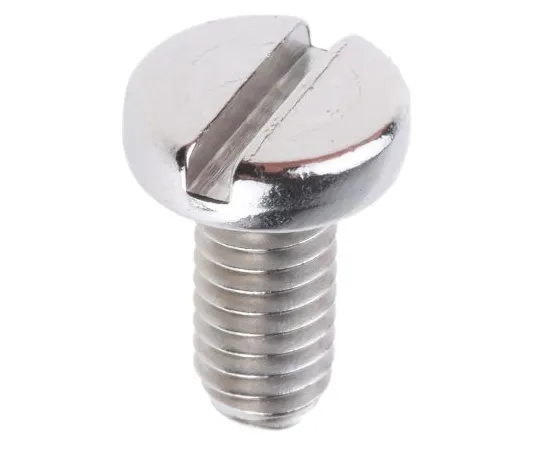 63-6575-93 RS PRO, M4 Pan Head, 8mm Stainless Steel Slot A4 316 Plain 189-361
