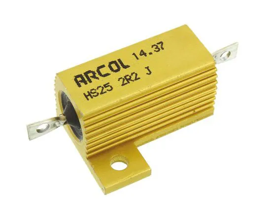 63-7348-67 Arcol HS25 Series Aluminium Ho***d Axial Wire Wound Panel Mount Resistor, 2.2Ω ±5% 25W HS25 2R2 J