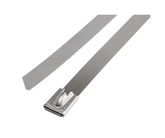63-6895-23 RS PRO Steel Cable Tie Stainless Steel Roller Ball, 680mm x 12 mm 123-5033