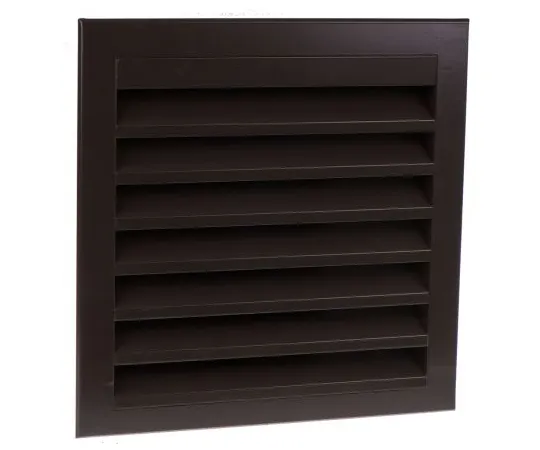 63-6646-21 Brown Aluminium Louvre, 351 x 351mm 432-788