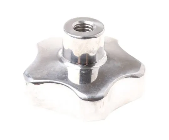63-6666-76 RS PRO Silver Multiple Lobes Clamping Knob, M10 478-501