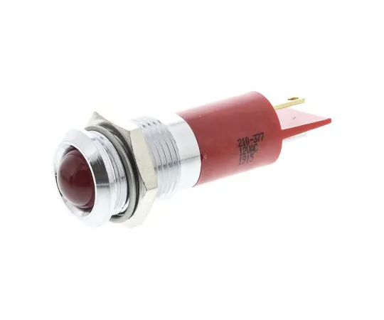 63-6586-52 RS PRO Red Indicator, 12 V ac, 14mm Mounting Hole Size, Solder Tab Termination 210-377