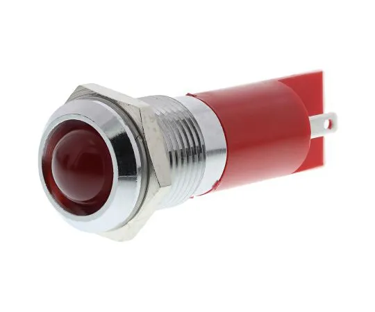 63-6586-65 RS PRO Red Indicator, 12 V dc, 14mm Mounting Hole Size, Solder Tab Termination 210-490