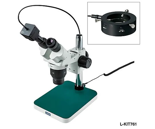 64-5106-96 Stereomicroscope (for PC) Microscope: 5/10/20×| Camera: 45~165× L-KIT761